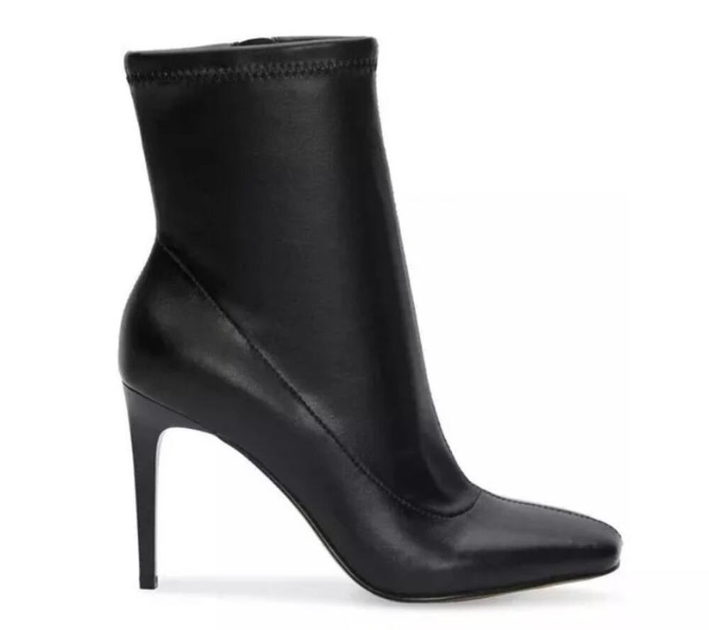 INC Womens NEW Vidalia Black Faux Leather Dressy Booties Shoes / Size 11
